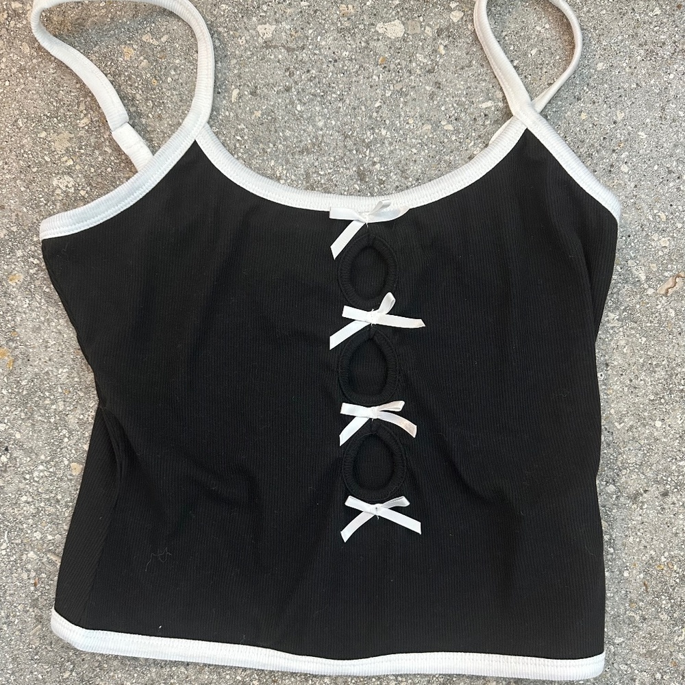 Shein Black and White Tank